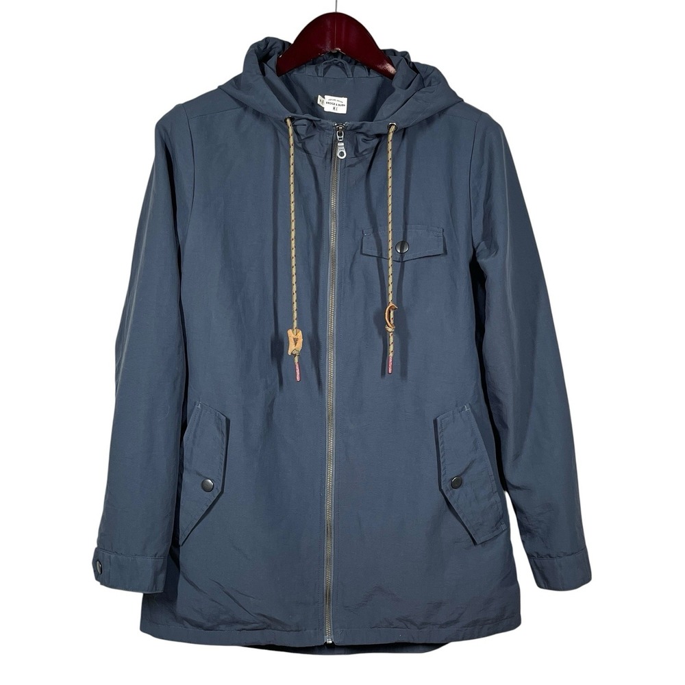Bridge & Burn Warbler Jacket Womens M Nylon Canvas Hooded Water Resistant